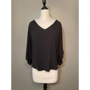 Women's Small White House Black Market Black Blouse